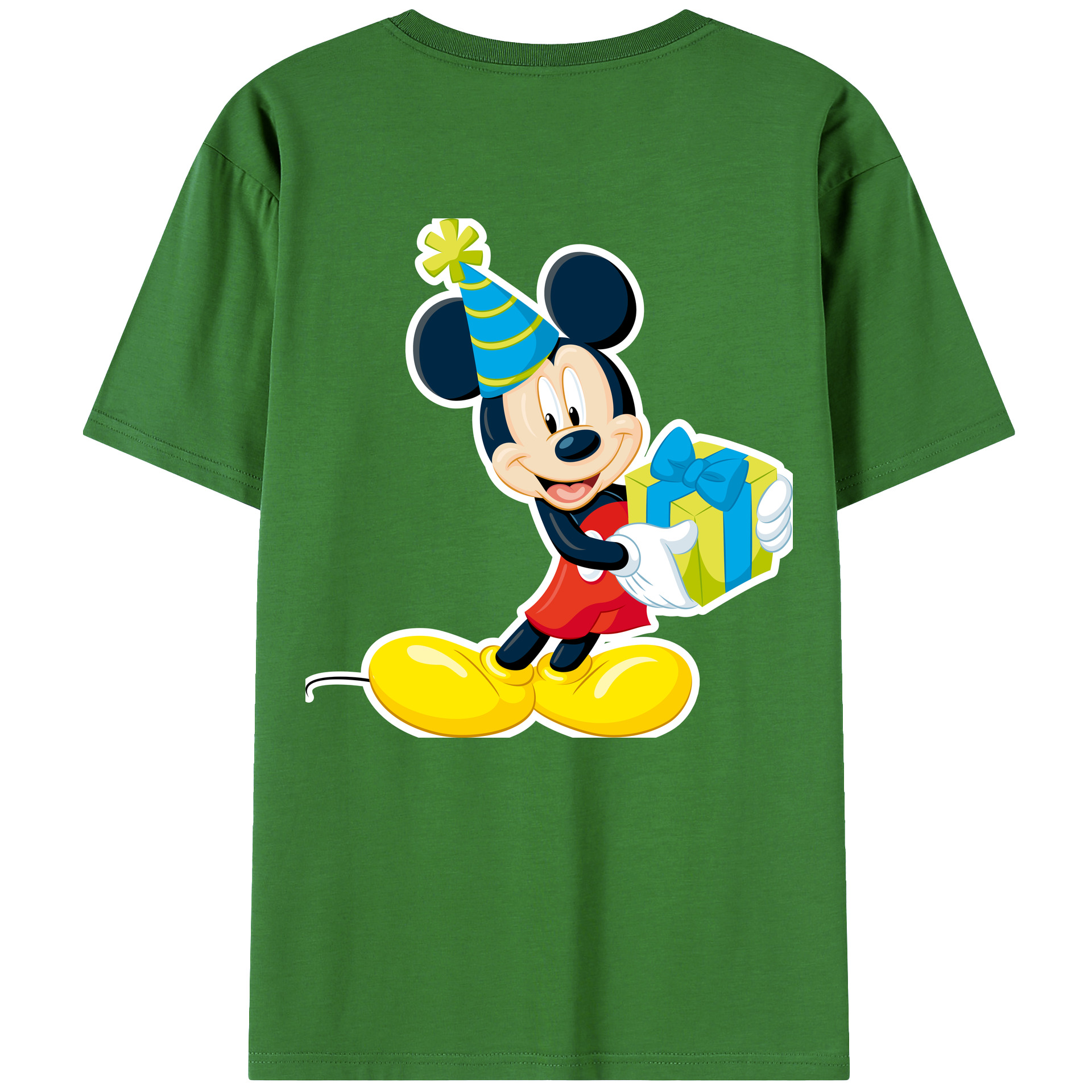 （画像用） ミッキーマウス Mickey Mouse レディース半袖Tシャツ(バックプリント)